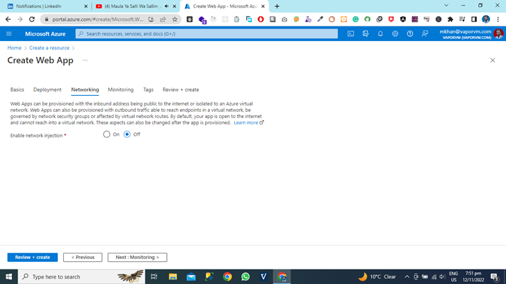 How To Create Azure App Using Azure Cloud Portal
